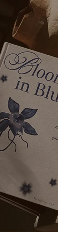 Blooming in Blue book cover