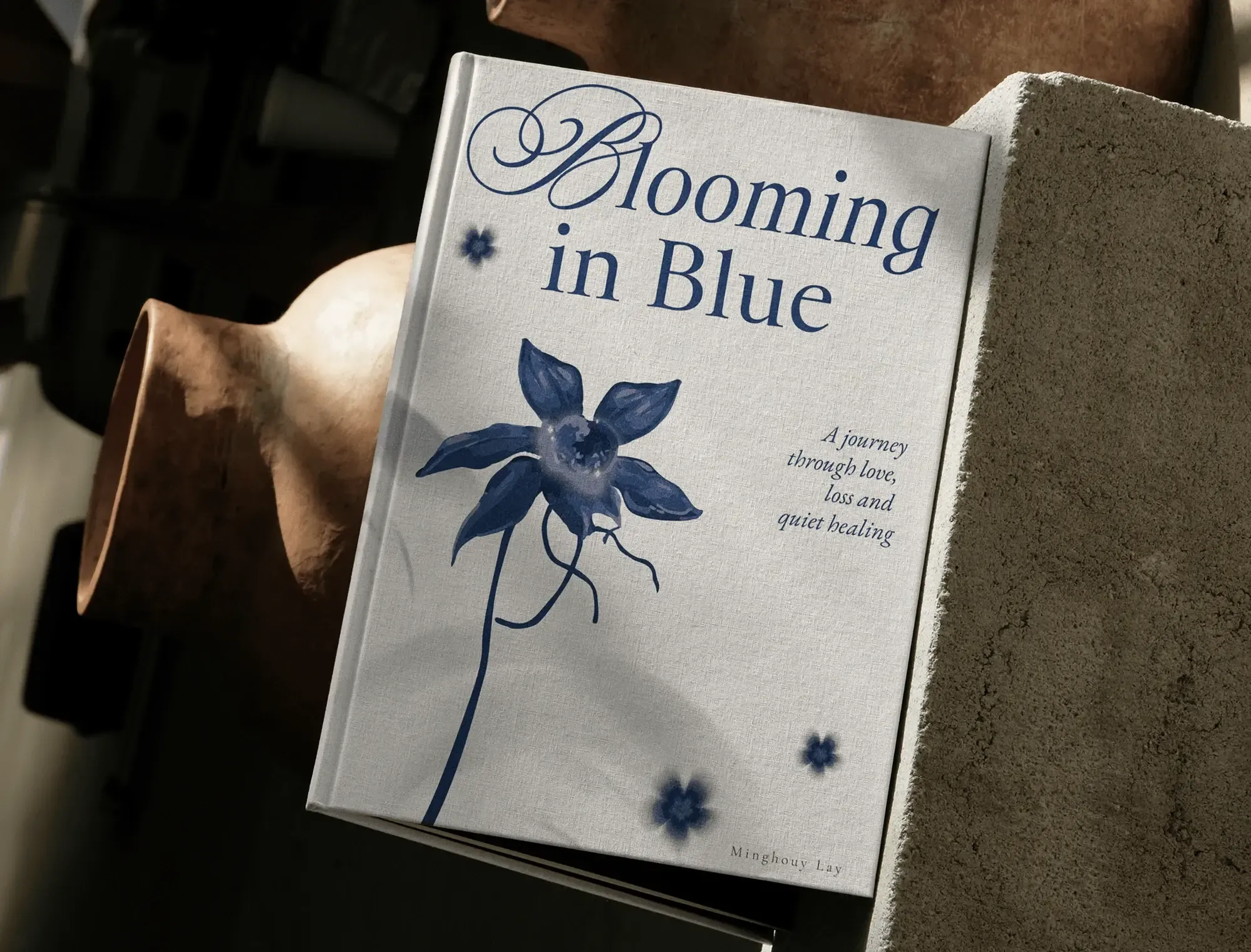 Blooming in Blue book cover